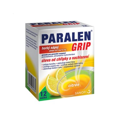 Paralen Grip Horký nápoj citron 12 sáčků