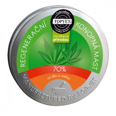 Green idea Regenerační konopná mast 70% 100ml