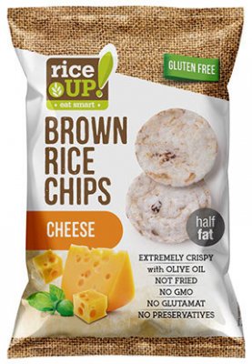 Rice Up Rýžové chipsy se sýrem 60 g