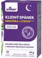 Vitar Klidný spánek meduňka + citron 20x2g