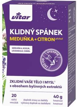 Vitar Klidný spánek meduňka+citron 20x2g