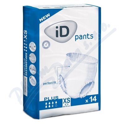 iD Pants X-Small Plus plenkové kalhotky navlékací 14 ks