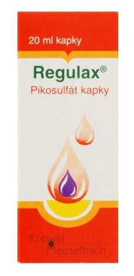 REGULAX PIKOSULFÁT KAPKY - 7,23MG/ML POR GTT SOL 1X20ML