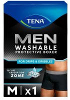 TENA Men Washable Boxers M černé inkontinenční boxerky 3ks