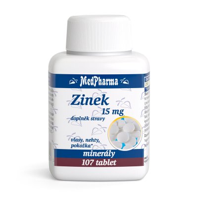 Medpharma Zinek 15 mg 107 tablet