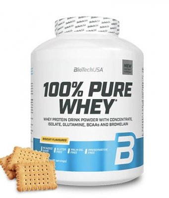 BioTech 100% Pure Whey 2270g black biscuit