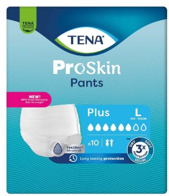 TENA Proskin Pants Plus L Inkontinenční kalhotky 10ks