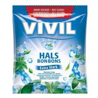 Vivil Extra silný mentol + vit.C bez cukru 80g