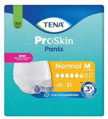 TENA Proskin Pants Normal M Inkontinenční kalhotky 10ks