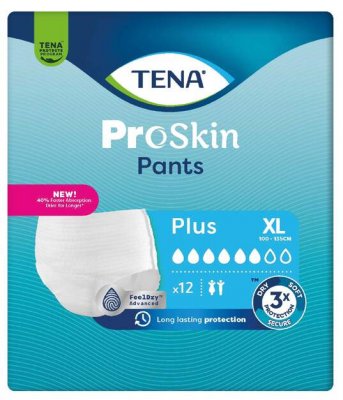 TENA Proskin Pants Plus XL Inkontinenční kalhotky 12ks