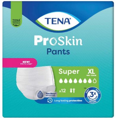 TENA Proskin Pants Super XL Inkontinenční kalhotky 12ks