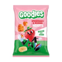 Goodies křupky srdíčka banán a jahoda 30g