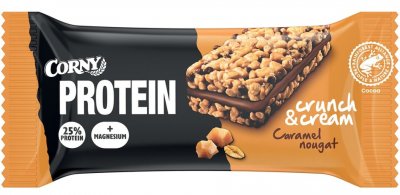 CORNY PROTEIN Crunch&Cream Karamel-nugát 35g