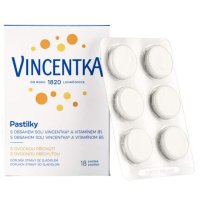 Vincentka Osvěžující ovocné pastilky 18 ks