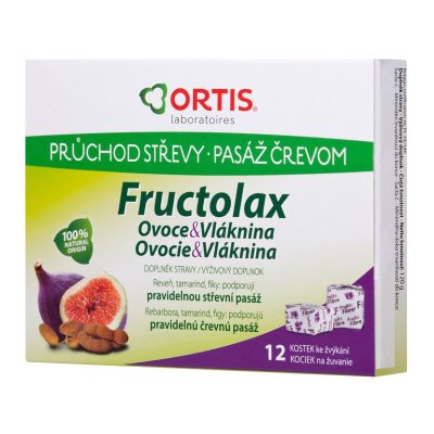 Ortis Fructolax 12 žvýkacích kostek