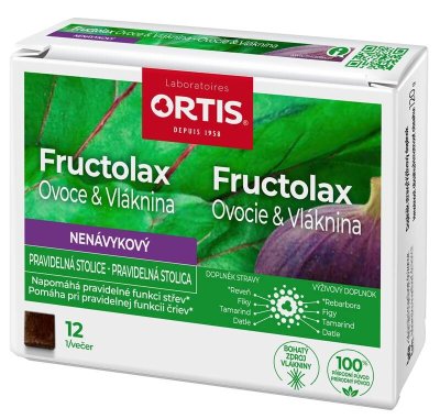 Ortis Fructolax 12 žvýkacích kostek