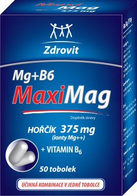 Zdrovit MaxiMag Hořčík 375 mg + B6 50 tobolek