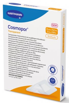 Cosmopor transparent 5x7.2cm sterilní 5ks