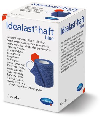 Hartmann Idealast-haft 8 cm x 4 m obinadlo elastické 1 ks modré Hartmann Idealast-haft 8 cm x 4 m obinadlo elastické 1 ks modré
