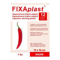 Fixaplast Warm Kapsaicinová hřejivá náplast 12x16 cm