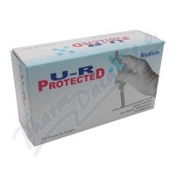 Rukavice latexové U-R vel.M pudr. 100ks