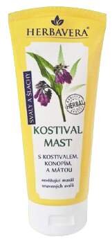 Kostivalová mast s konopím a mátou HERBAVERA 200ml