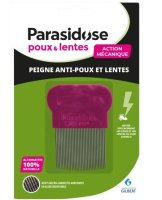 Parasidose kovový hřeben 1ks