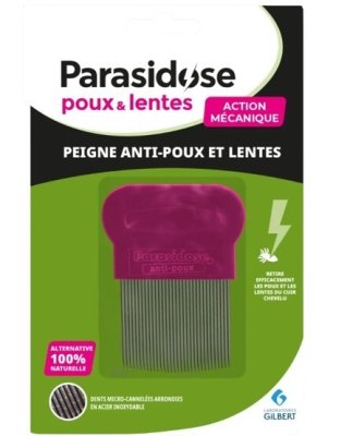 Parasidose kovový hřeben 1ks