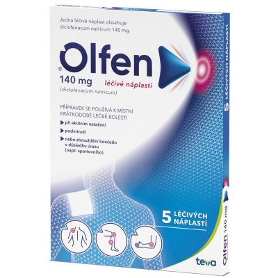 OLFEN 140 MG LÉČIVÉ NÁPLASTI - 140MG EMP MED 5