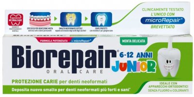 Biorepair Junior 6-12 zubní pasta máta 75ml