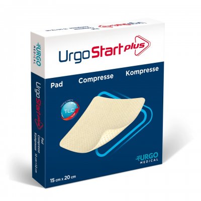 URGOSTART PLUS PAD KRYTÍ ABSORPČNÍ, LIPIDOKOLOIDNÍ S NOSF FAKTOREM 15CMX20CM,10KS