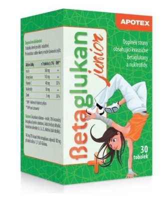 Apotex Betaglukan JUNIOR 100 mg 30 tobolek