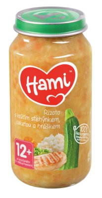 Hami Rizoto s krůtím cuketou a hráškem 12+ masozeleninový příkrm 250 g