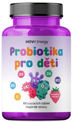 MOVit Energy probiotika pro děti cucavých tbl.60