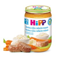 HiPP JUNIOR MENU BIO Zelenina s rýží a telecím masem220g