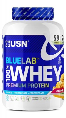 USN BlueLab 100% Whey Protein Premium 2000g karamel popcorn