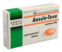AESCIN TEVA 20MG enterosolventní tableta 30