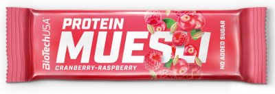 BioTech Protein Muesli Bar 30 g cranberry raspberry