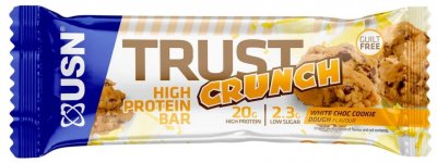 USN Trust Crunch 60 g bílá čokoláda se sušenkou