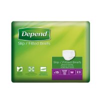 Depend Depend Slip Super Plus M inkontinenční plenkové kalhotky 15 ks Depend Depend Slip Super Plus M inkontinenční plenkové kalhotky 15 ks