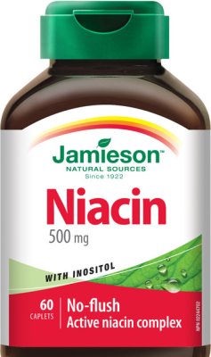 Jamieson Niacin 500 mg s inositolem 60 tablet