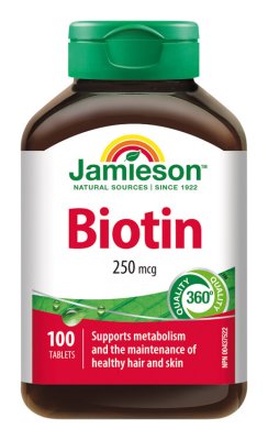 Jamieson Biotin 250 μg 100 tablet Jamieson Biotin 250 μg 100 tablet