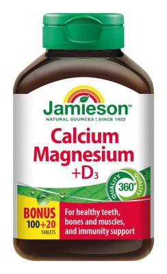 Jamieson Vápník hořčík s vitamínem D3 120 tablet