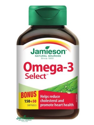 Jamieson Omega-3 Select 1000 mg 200 kapslí