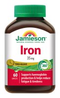 Jamieson Železo s postupným uvolňováním 35 mg 60 tablet Jamieson Železo s postupným uvolňováním 35 mg 60 tablet