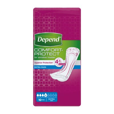 Depend Extra inkontinenční vložky 10 ks Depend Extra inkontinenční vložky 10 ks