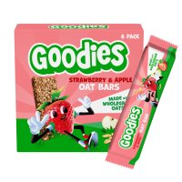 Goodies ovesné tyčinky jahody a jablko 138g 6x23g