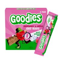 Goodies ovesné tyčinky malina a jablko 138g 6x23g