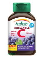 Jamieson Vitamin C 500 mg hrozny 120 cucacích tablet