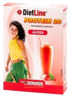 DietLine Protein 20 Koktejl Jahoda 3 sáčky